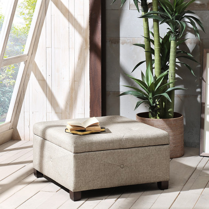 Aspen Sand Storage Ottoman