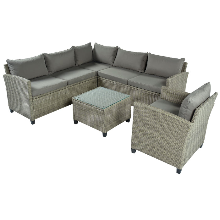 5-Piece Wicker Patio Set