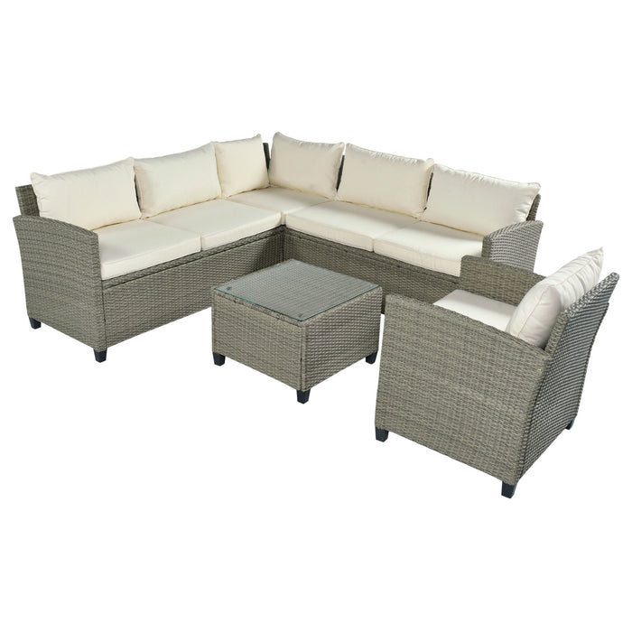 5-Piece Wicker Patio Set