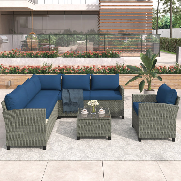 5-Piece Wicker Patio Set