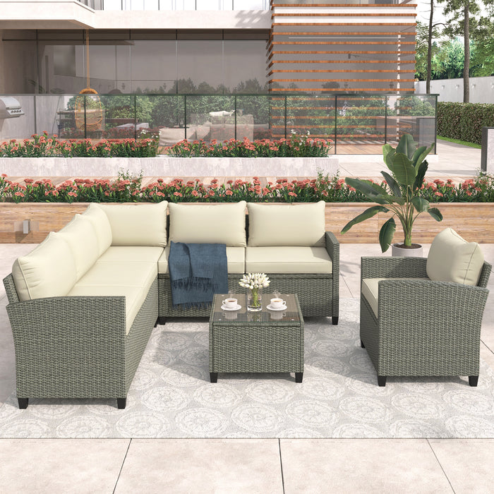 5-Piece Wicker Patio Set