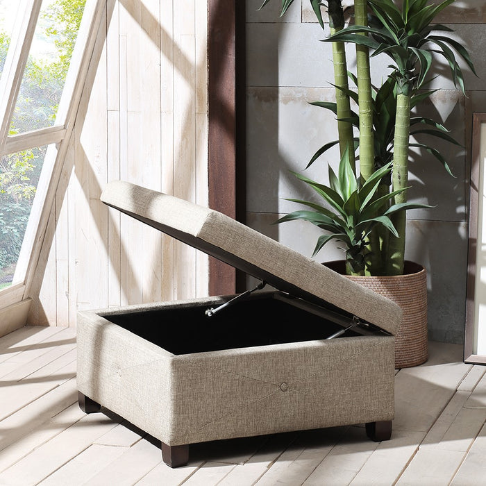 Aspen Sand Storage Ottoman